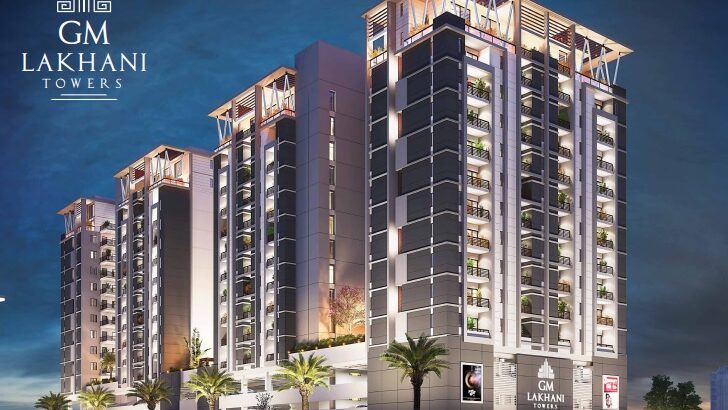 3 Bed, 4 Bath Drawing Dinning Apartment for sale – GM Lakhani Tower (Call 03452326477)