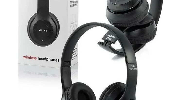 Wireless Bluetooth headphones Black with Free Delivery