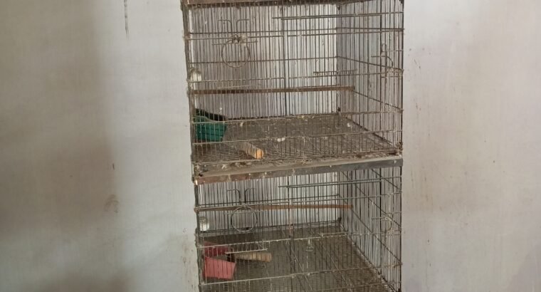 Bird Iron Cages for Sale – 2 Folding and 2 Heavy Cages