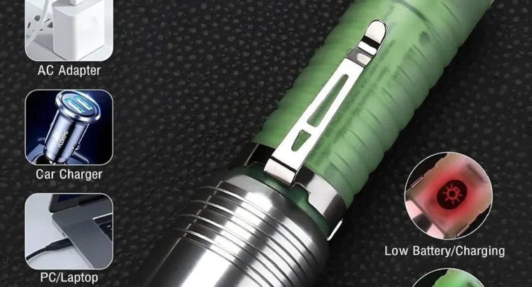 Type-C Rechargeable Flashlight (Green)