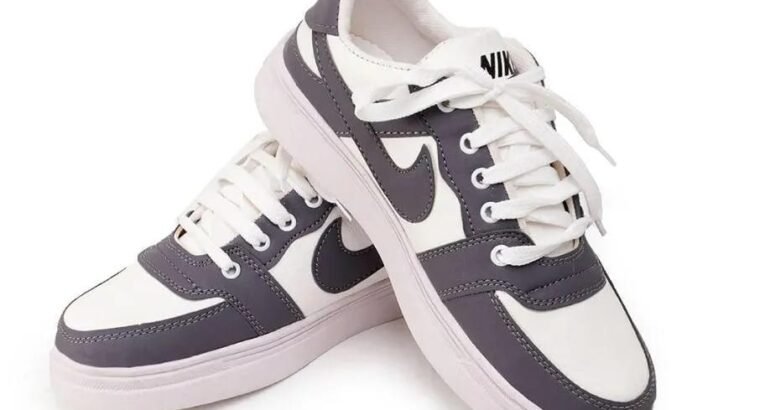 Men’s Grey Rexine Fancy Sneakers