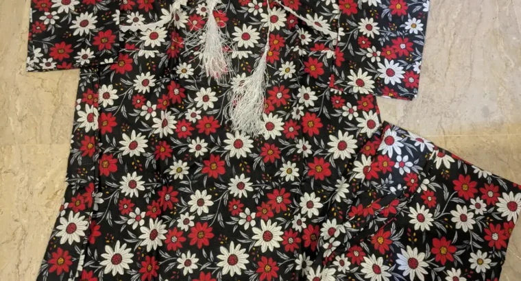 Short girls cotton suit sizes – 5 to 8 years old