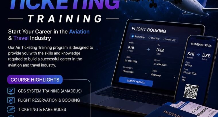 Airticketing classes in karachi
