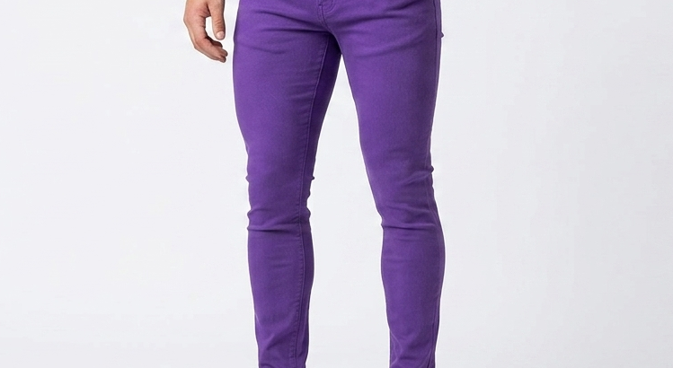 Stylish Purple Unisex Skinny Jean