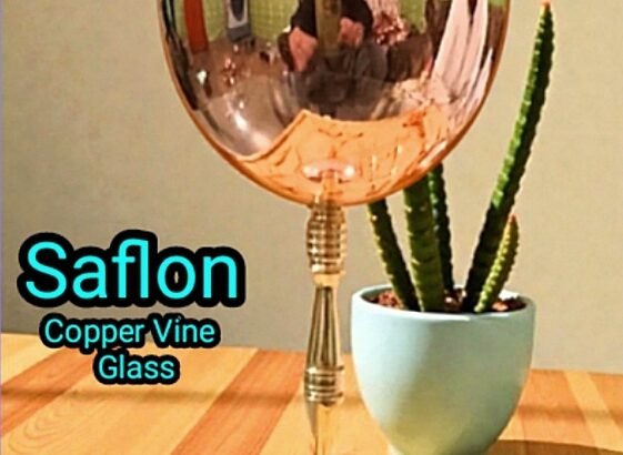 Saflon Copper Vine Glass
