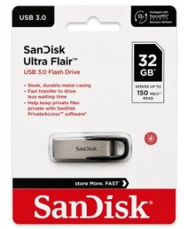 SanDisk Ultra Flair USB 3.0 Flash Drive 32 GB