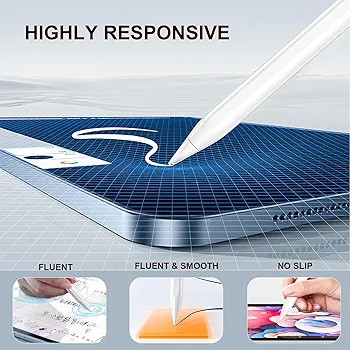 Universal Rechargeable Stylus Pen for Touchscreen Devices | Magnetic Stylus with High-Precision Tip | USB Type-C Charging | Compatible with iPad, Android and Tablets