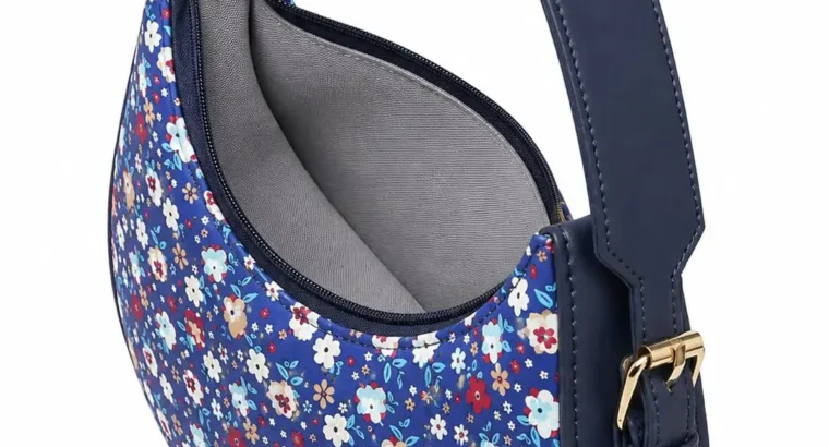 Floral Rexine Hobo Bag Adjustable Handle
