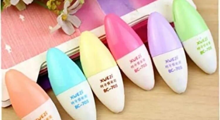 6 Pcs Colorful Highlighter Pens for School College
